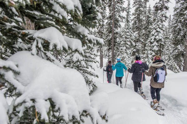 snowshoeing