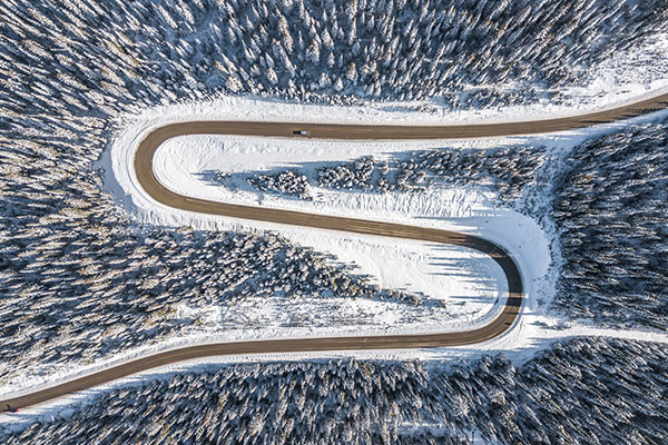 Driving to Big White